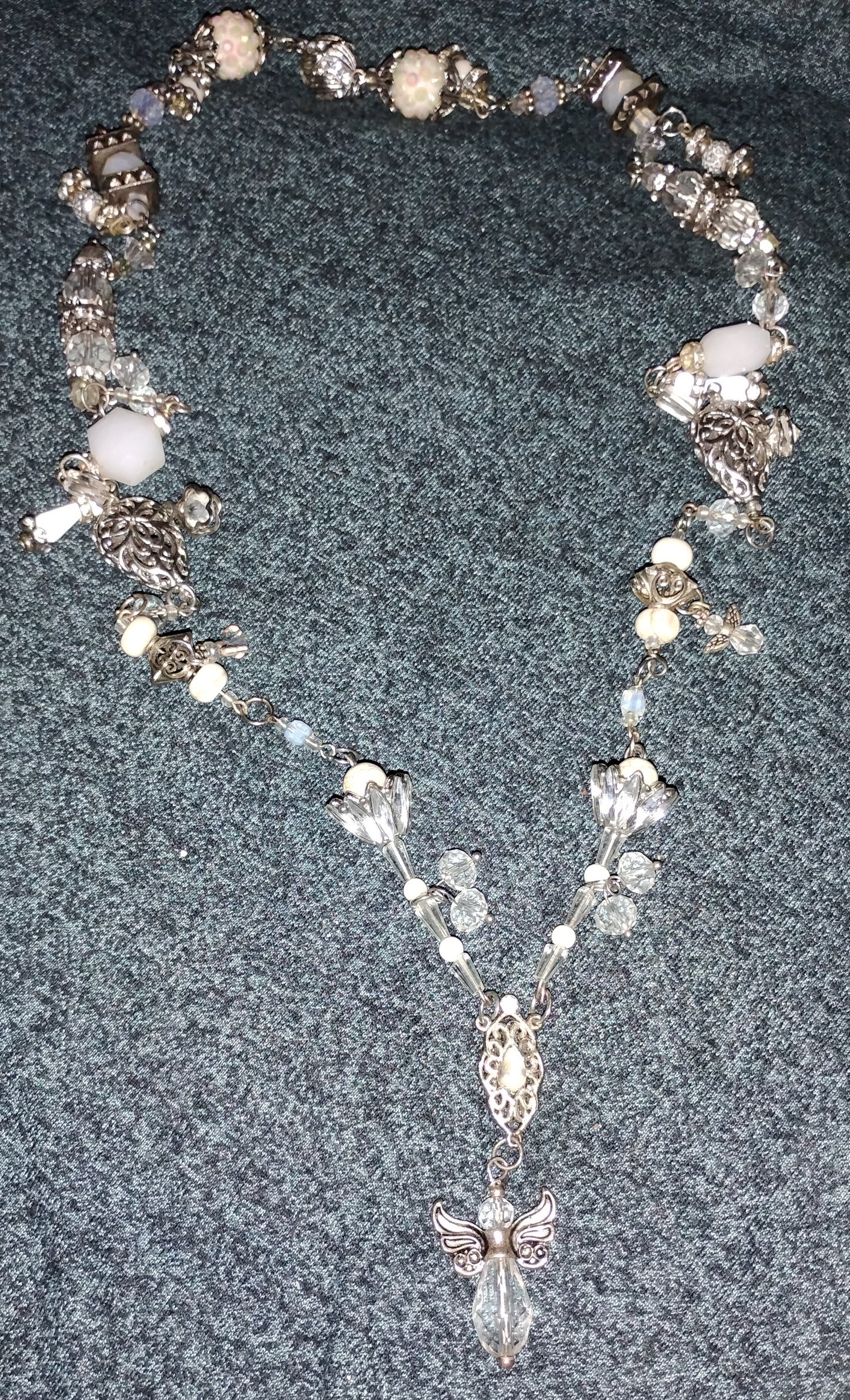 Angel Snow Quartz Necklace